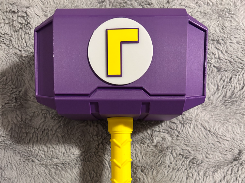 Waluigi Mjolnir - Thor's Hammer - Battery Storage Insert - Tool Insert