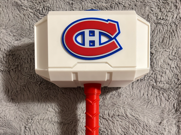 Montreal Canadiens Mjolnir - Thor's Hammer - Battery Storage Insert