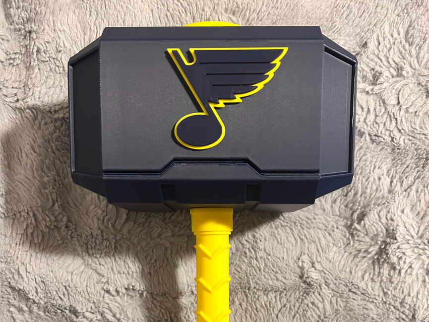 St. Louis Blues Mjolnir - Thor's Hammer - Battery Storage Insert - Tool Insert