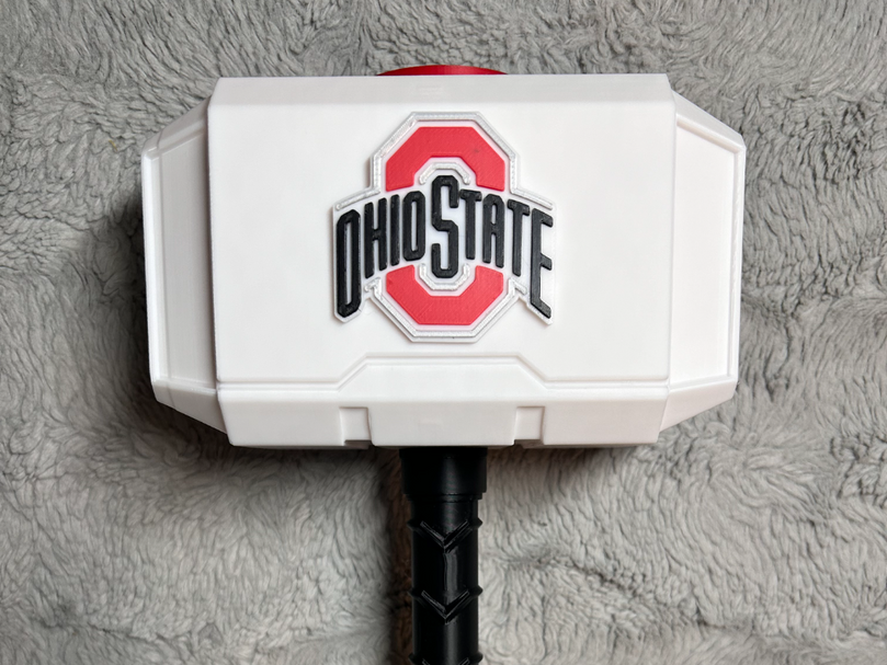 Ohio State Buckeyes Mjolnir - Thor's Hammer - Battery Storage Insert