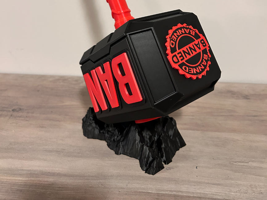 Thor's Hammer Ban Hammer Mjolnir - Battery Storage Insert - Tool Insert