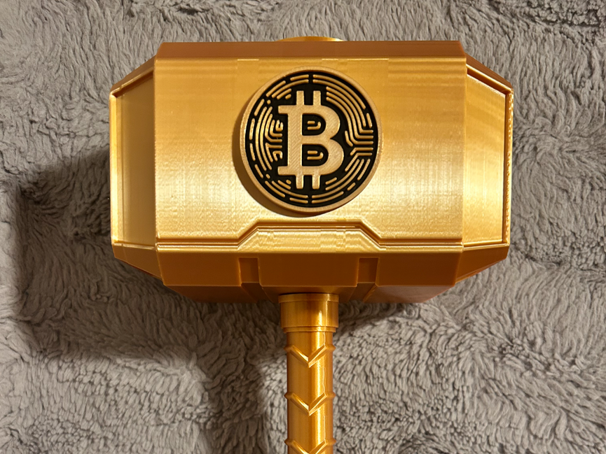 Bitcoin Mjolnir - Thor's Hammer - Battery Storage Insert - Tool Insert