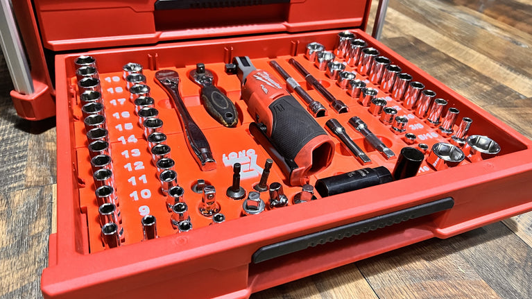Milwaukee 56 Piece Plus 11 Socket Set PACKOUT Drawer Insert