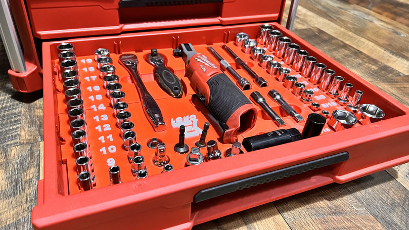 Milwaukee 56 Piece Plus 11 Socket Set PACKOUT Drawer Insert