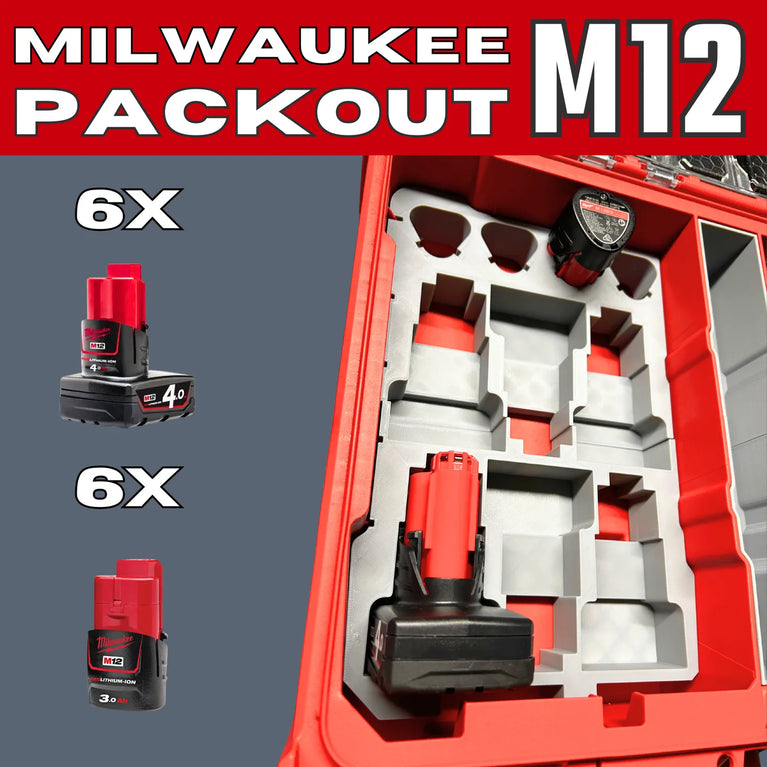 Milwaukee M12 Impact and Drill PACKOUT Insert