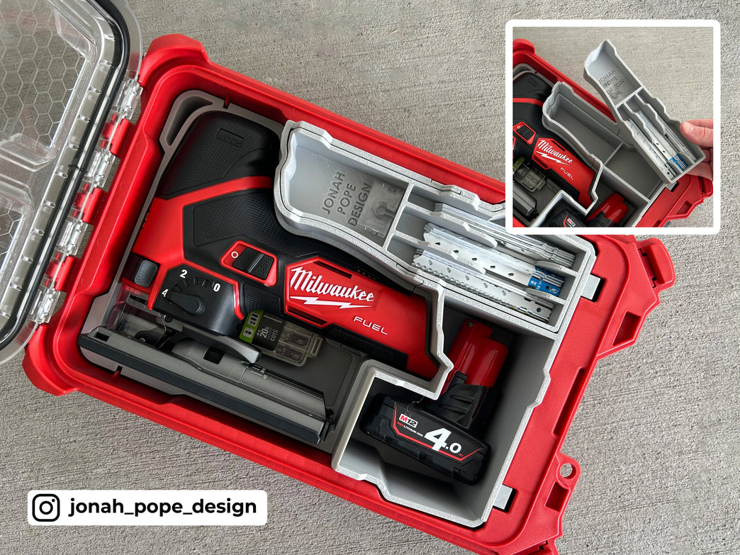 Milwaukee Packout Insert for M12 FUEL Jigsaw & Accessories – Fits 48228435 Compact Organiser
