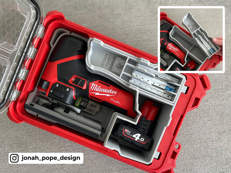 Milwaukee Packout Insert for M12 FUEL Jigsaw & Accessories – Fits 48228435 Compact Organiser