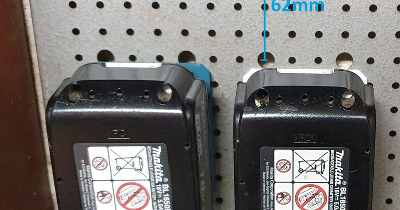 Makita LXT Battery Pegboard Holder Element System