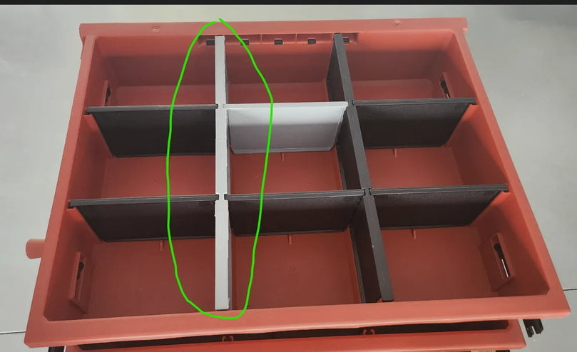 Long Divider for 3-Drawer Milwaukee PACKOUT Toolbox
