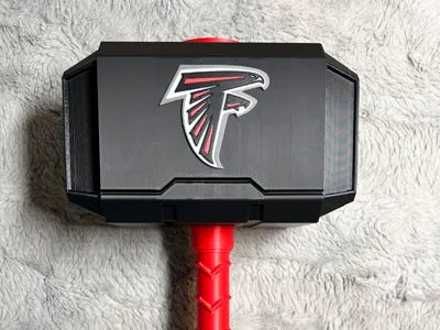 Atlanta Falcons Mjolnir - Thor's Hammer - Battery Storage Insert - Tool Insert