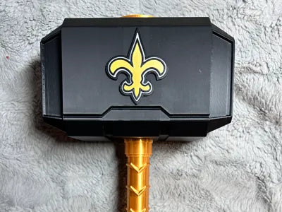 New Orleans Saints Mjolnir - Thor's Hammer - Battery Storage Insert