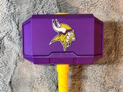 Minnesota Vikings Mjolnir - Thor's Hammer - Battery Storage Insert