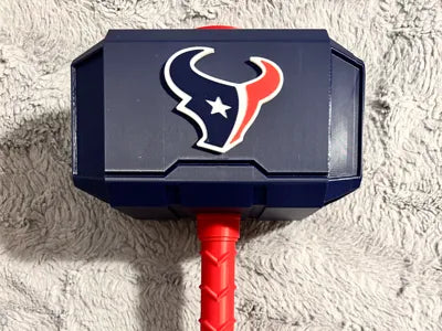Houston Texans Mjolnir - Thor's Hammer - Battery Storage Insert - Tool Insert
