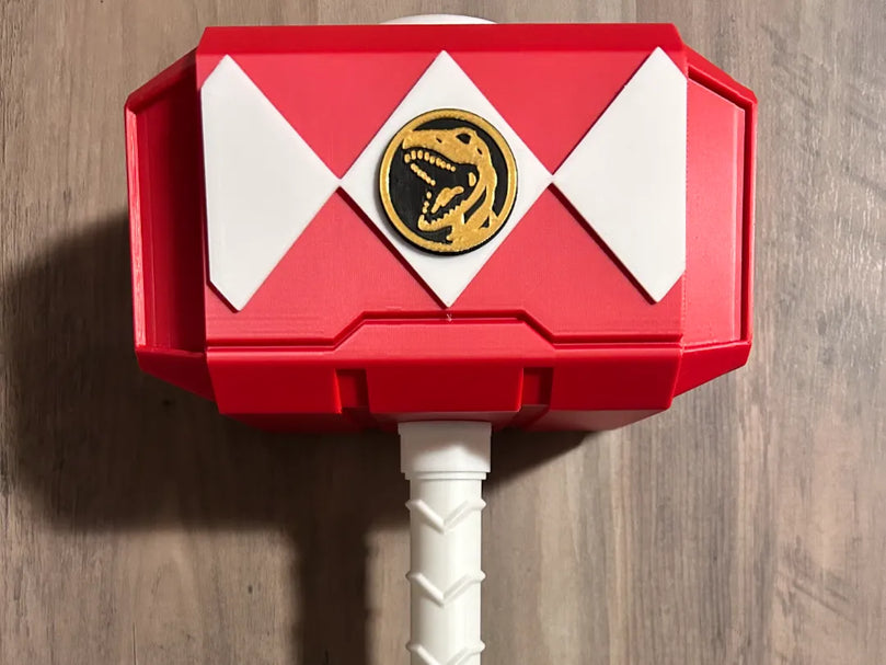 Red Ranger Mjolnir — Thor's Hammer by 3D Printify