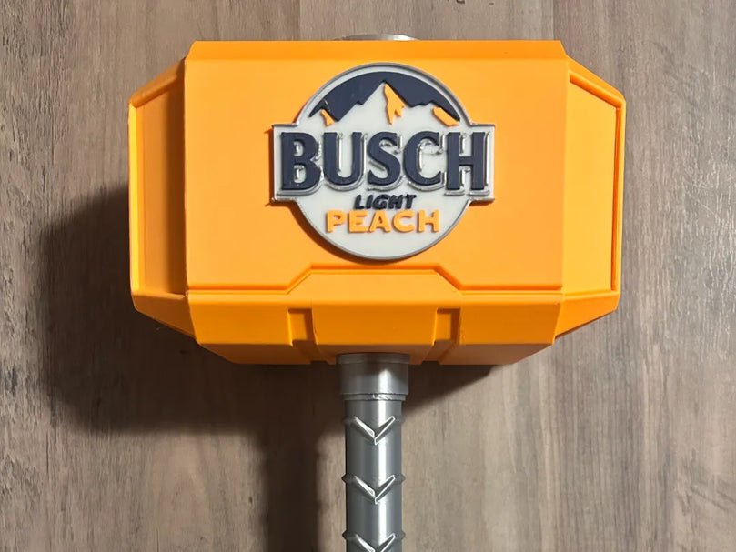 Busch Light Peach Mjolnir — Thor's Hammer by 3D Printify