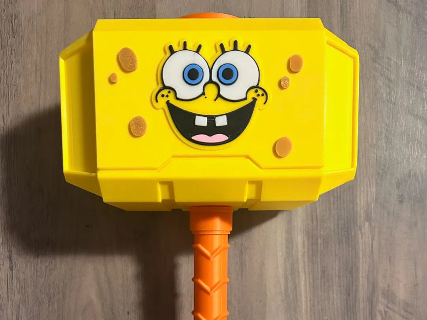 SpongeBob SquarePants Mjolnir — Thor's Hammer by 3D Printify