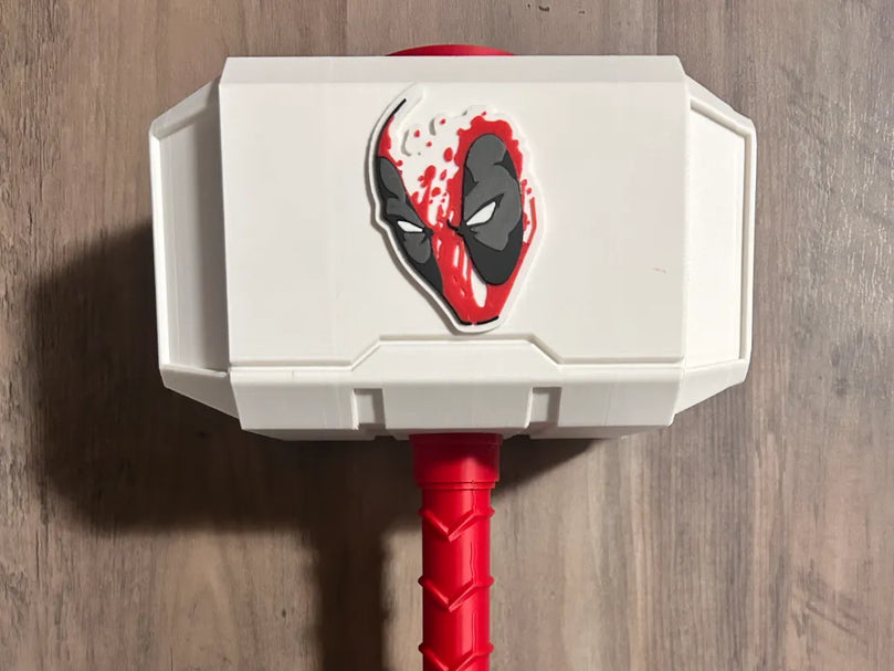 Bloody Deadpool Mjolnir — Thor's Hammer by 3D Printify