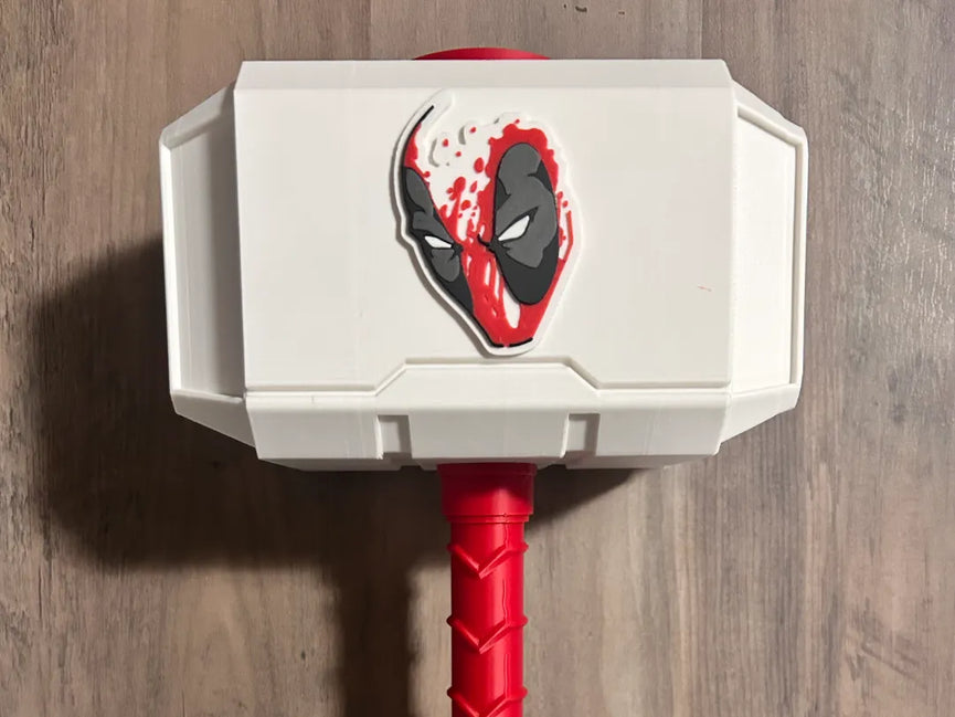Bloody Deadpool Mjolnir — Thor's Hammer by 3D Printify