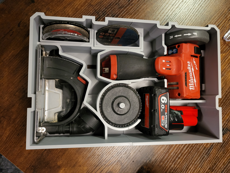 Milwaukee PACKOUT 3 - Drawer Tool Box 48 - 22 - 8443 M12 Cut - Off Tool Drawer Insert