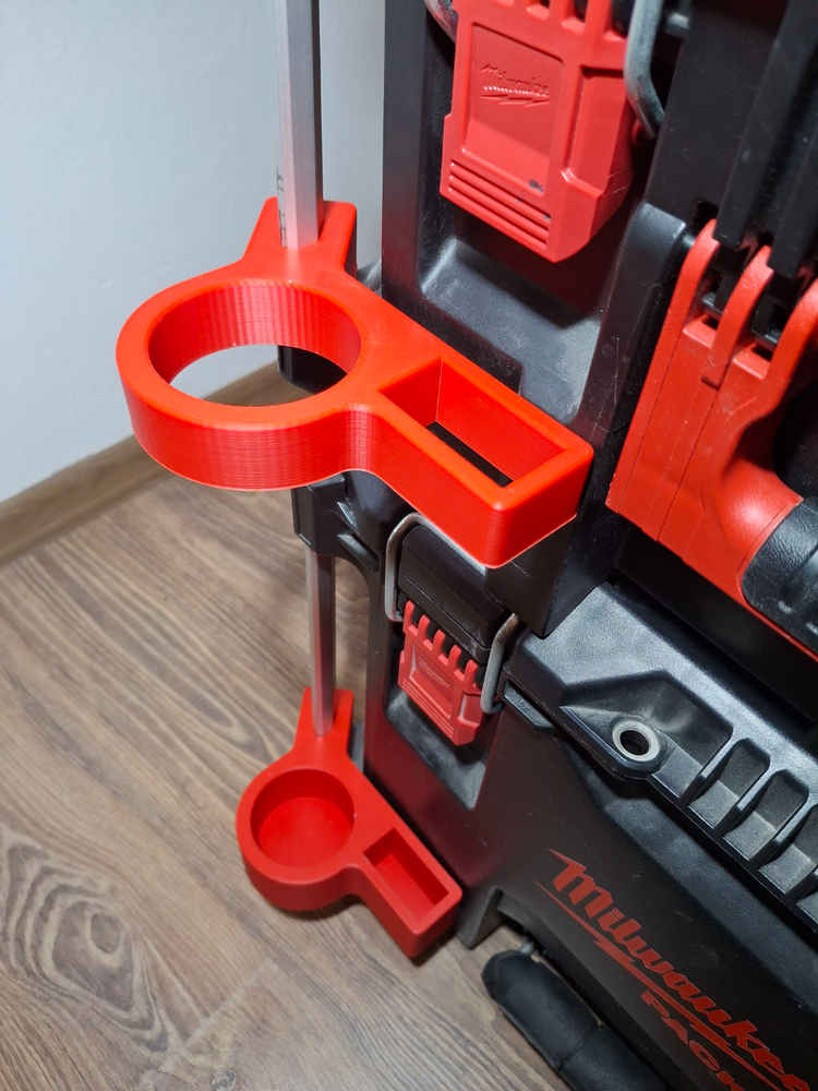 Milwaukee PACKOUT Long Drill and Level Holder