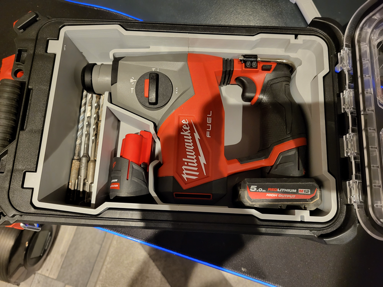 Milwaukee PACKOUT Compact Organiser 48 - 22 - 8435 M12 Fuel Sds Rotary Hammer Insert