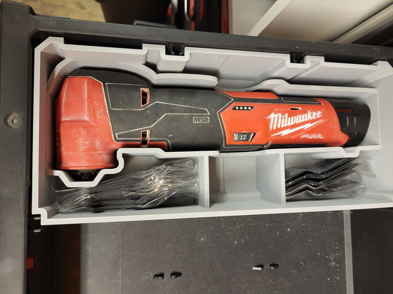 Milwaukee PACKOUT 2 & 3 - Drawer Tool Box M12 Fuel Multitool Drawer Insert