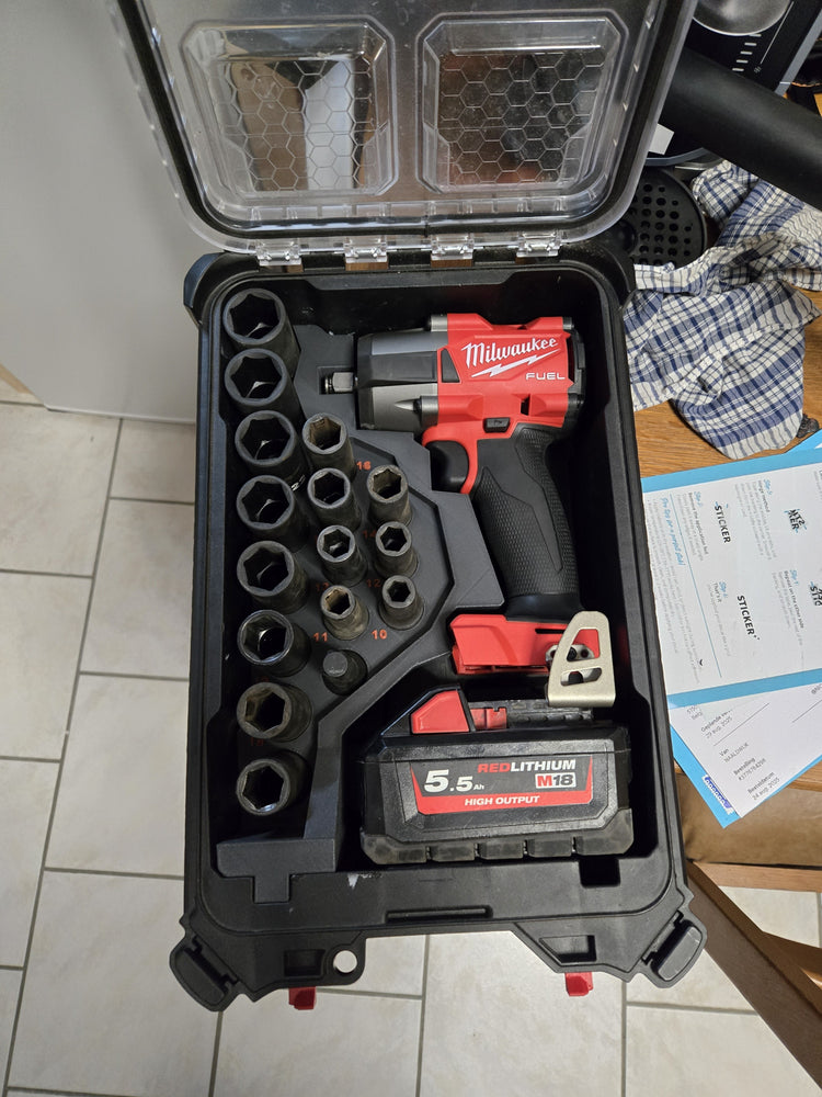 Milwaukee PACKOUT Insert for M18 Fuel Mid - Torque Impact Wrench & 1/2" Socket Set