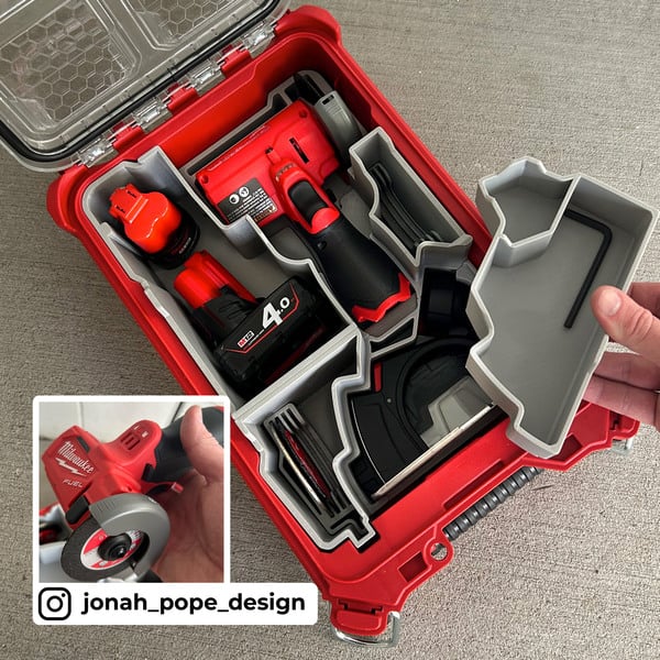 Milwaukee M12 Cut Off Tool for Fits Milwaukee PACKOUT Compact Organiser 48228435