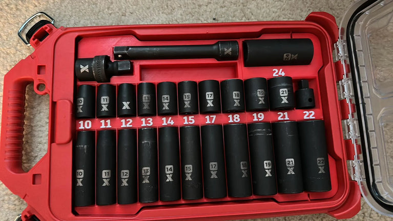 Milwaukee PACKOUT Slim Low-Profile Organiser 1/2 Inch Impact Socket Insert