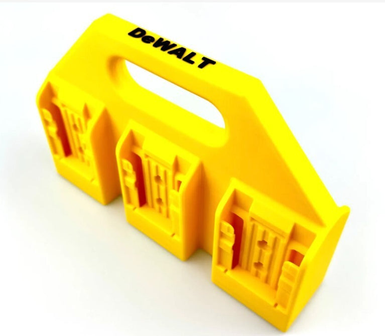 DeWALT Battery Caddy - Fits 6 DeWALT 20V Max Bat (3D Printed)