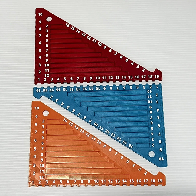 Brick Ruler Triangle Tool Measures LEGO parts 3D PRINTED
