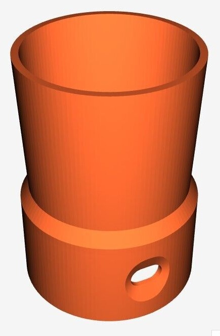 3D Printed Straight Cen-Tec Quick Click Compatible Connectors (PETG)