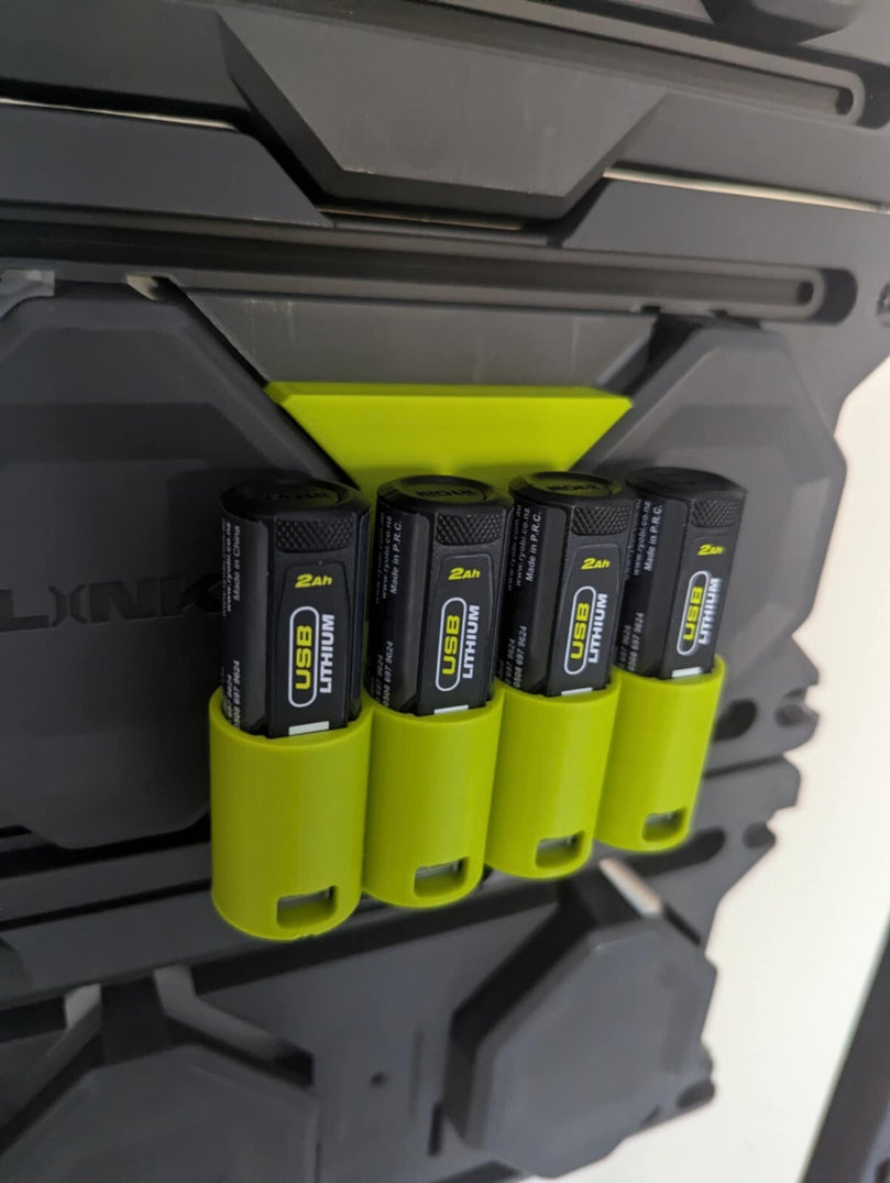 Ryobi Link 4 USB Lithium Battery Holder – 3D Printed
