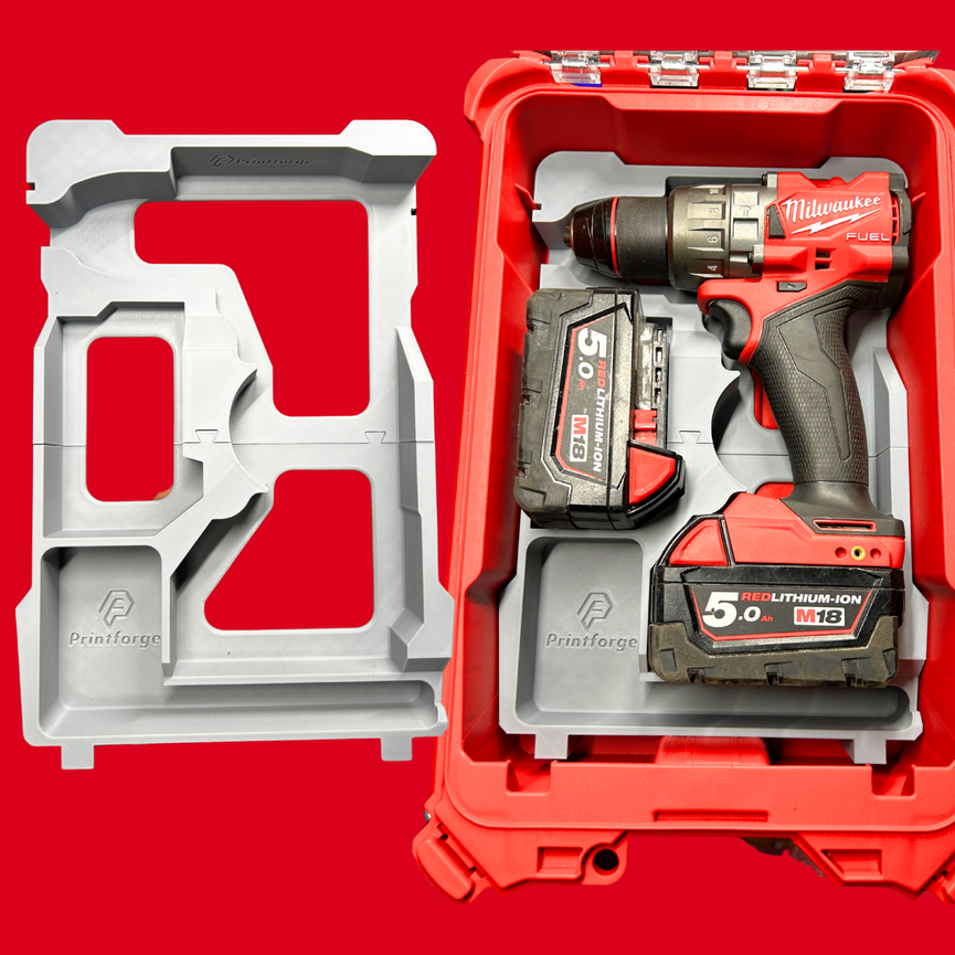M18 Gen 3 Drill (M18FPD2-0) Insert | Milwaukee PACKOUT Organiser 48228430