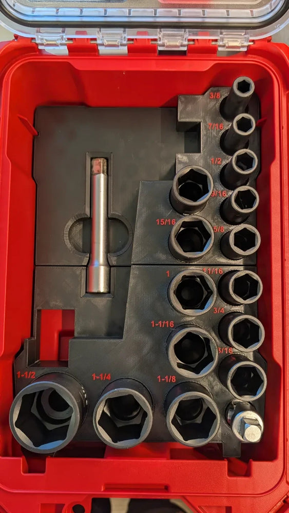 Packout Insert for M18 1/2" Wrench & 15pc SAE Sockets – Model 8435