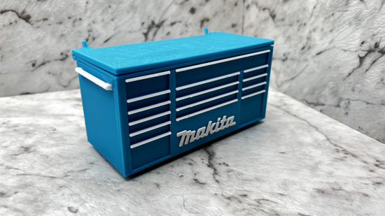 Makita  Toolbox Pen Holder - 3D Printed Desk Organizer  - Lid or No Lid Option