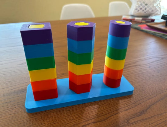 Spinning Shapes Children's Toy – Fun & Sensory Engagement -  3D Printed