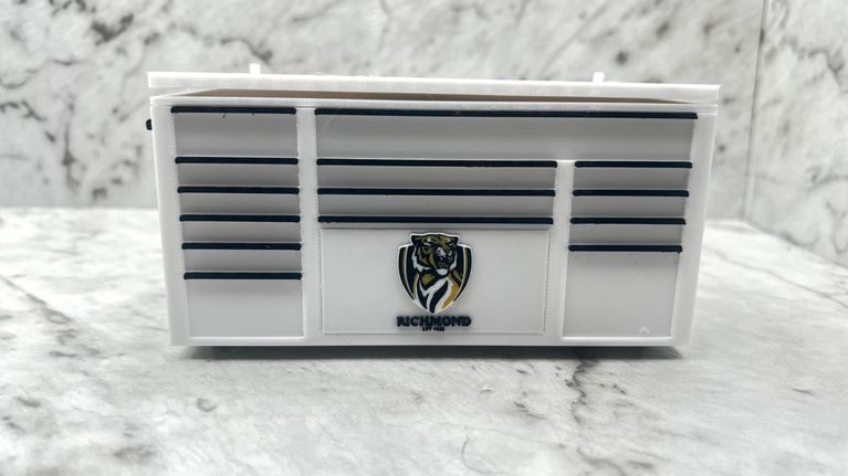 AFL Richmond  Toolbox Pen Holder - 3D Printed Desk Organizer