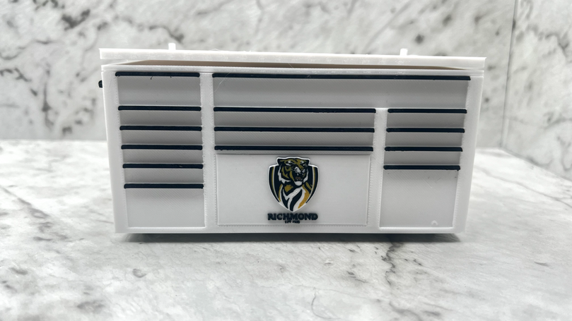 AFL Richmond  Toolbox Pen Holder - 3D Printed Desk Organizer
