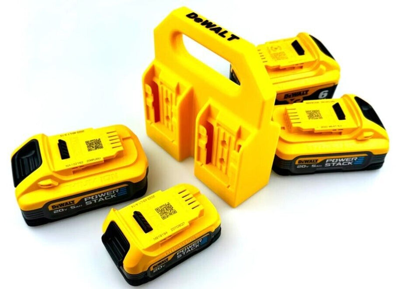 DeWALT Battery Caddy - Fits 4 DeWALT 20V Max Bat (3D Printed)