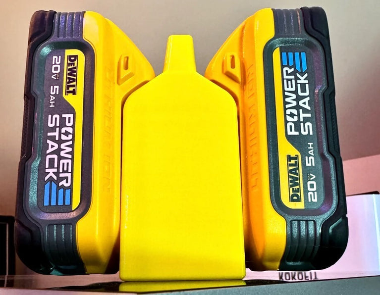DeWALT Battery Caddy - Fits 6 DeWALT 20V Max Bat (3D Printed)