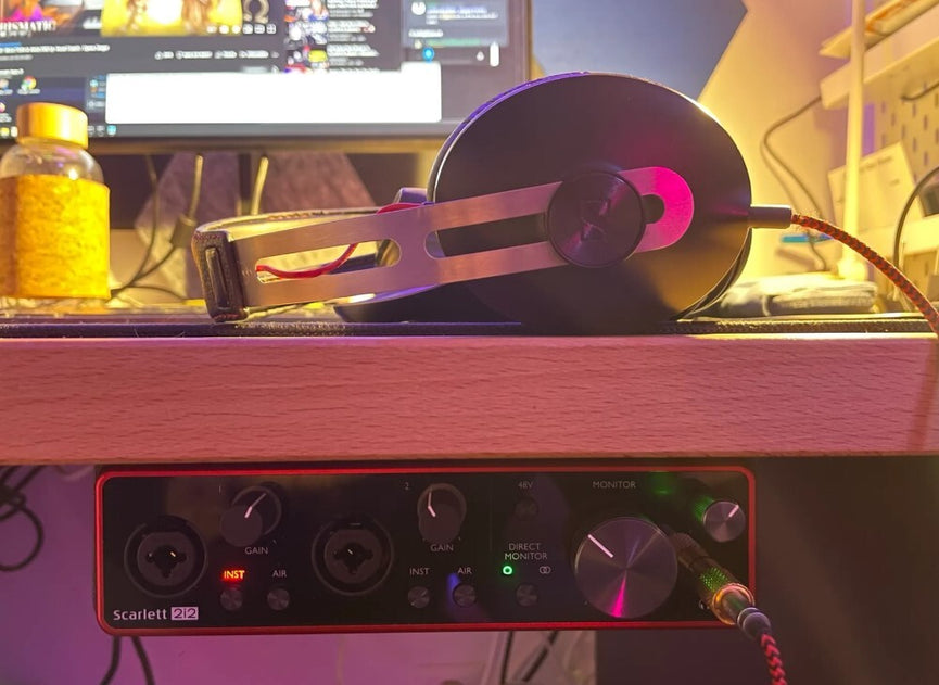 3D Printed Focusrite Scarlett 2i2 Under desk Mount (PETG)