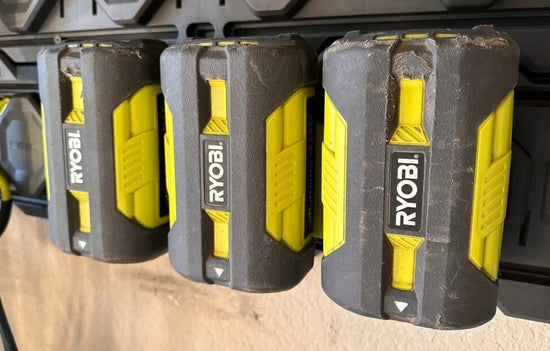 40V Battery Mount for Ryobi Link - Holds 3 Batteries - 3D Printed