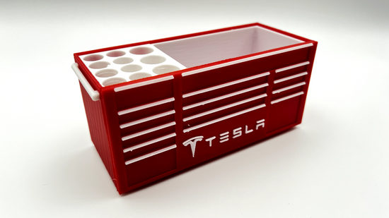 Tesla  - 3D Printed Desk Organizer