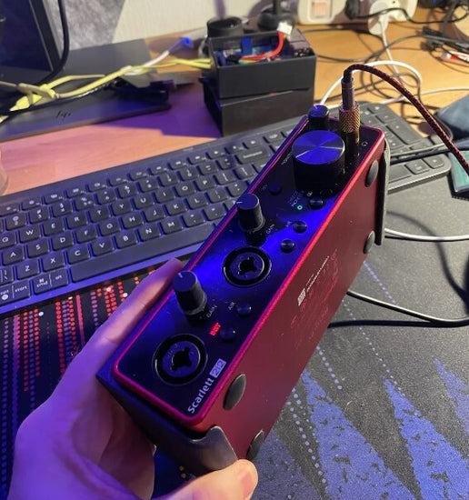 3D Printed Focusrite Scarlett 2i2 Under desk Mount (PETG)