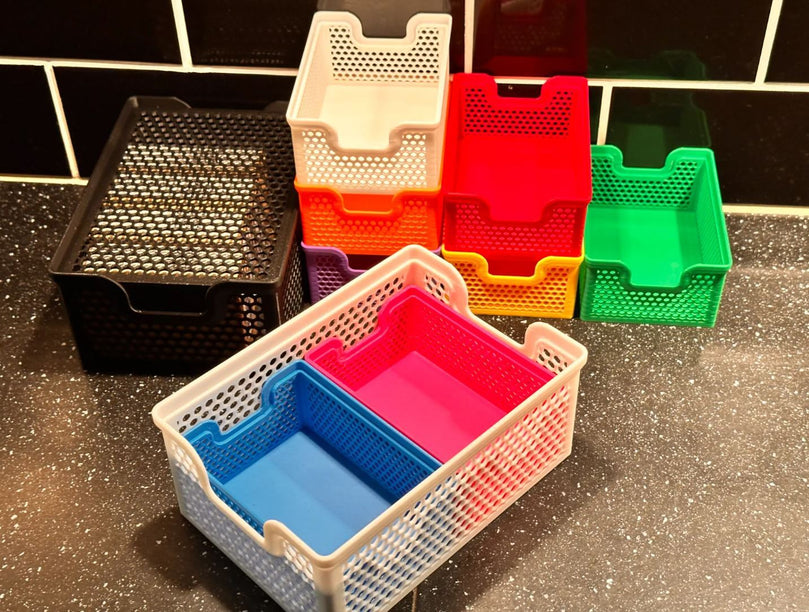 Stacking Storage Basket (132x92mm)  - 3D Printed