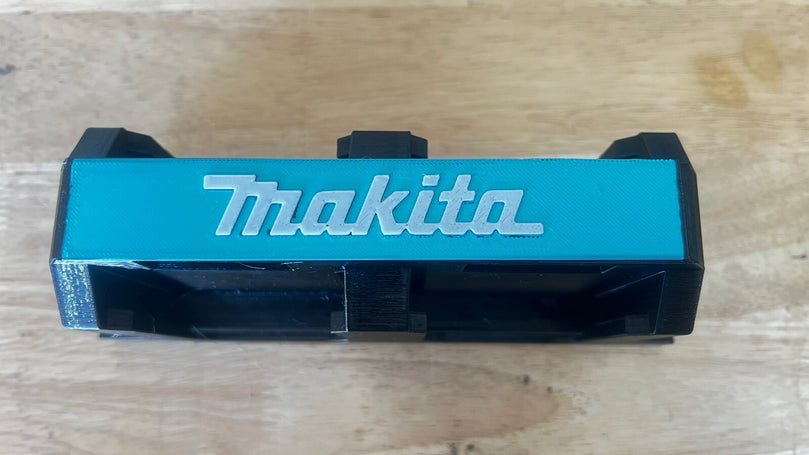 Makita 18V Battery Wall Mount Holder – Holds 4 Batteries (3D Printed)
