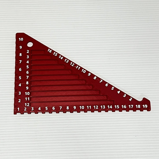 Brick Ruler Triangle Tool Measures LEGO parts 3D PRINTED