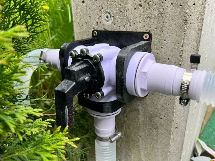 Wall Bracket for Steinbach (Intex) Bypass Valve - 3D Printed