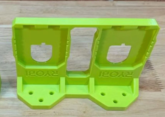 Ryobi One+ 18V Battery Mount - Secure Storage Solution - 3D Printed